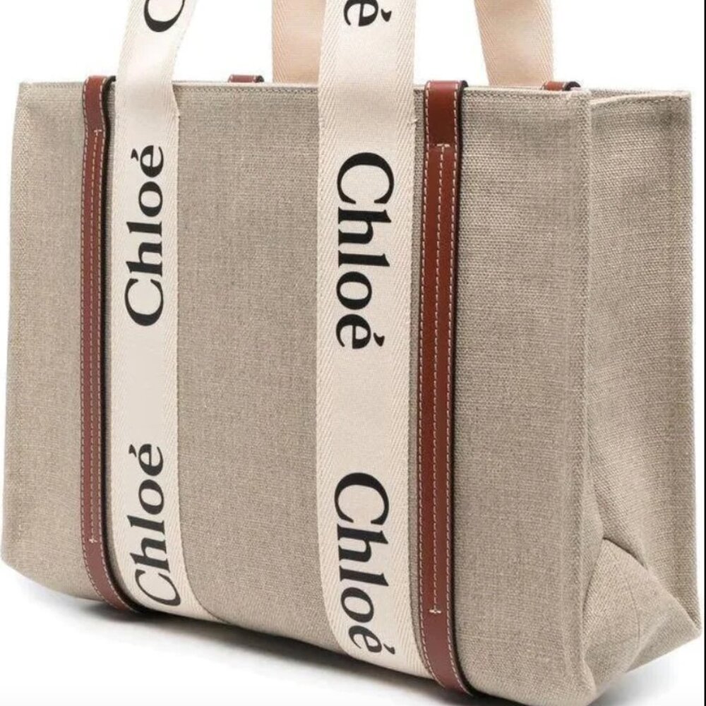NWT Chloé Medium Woody Tote Bag - Picture 5 of 9